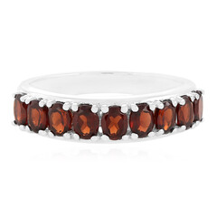 Mozambique Garnet Silver Ring