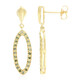 Fancy Diamond Silver Earrings