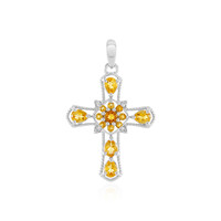 Citrine Silver Pendant