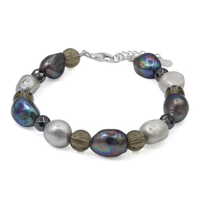 Smoky Quartz Silver Bracelet (TPC)