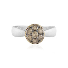 9K I2 Champagne Diamond Gold Ring (de Melo)