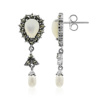 Mother of Pearl Silver Earrings