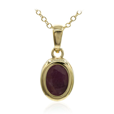 Ruby Silver Necklace