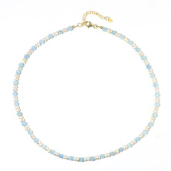 Aquamarine Silver Necklace