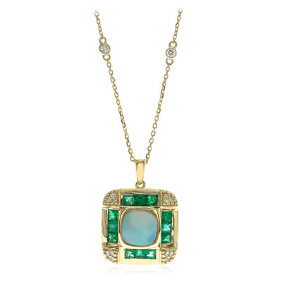 14K AAA Welo Opal Gold Necklace (CIRARI)