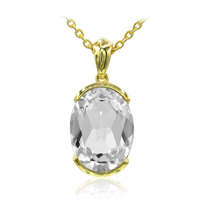 White Topaz Silver Necklace