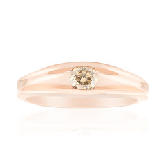 9K VS1 Argyle Rose De France Diamond Gold Ring