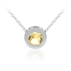 Citrine Silver Necklace