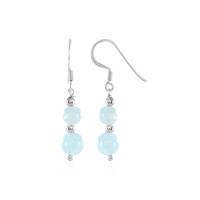 Aquamarine Silver Earrings