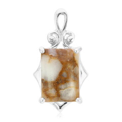 Dinosaur Bone Silver Pendant