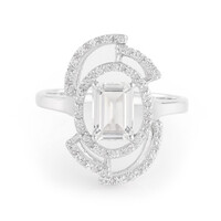 Glacier Topaz Silver Ring