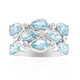Blue Apatite Silver Ring