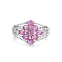 Mozambique Ruby Silver Ring