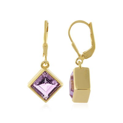 Rose de France Amethyst Silver Earrings (MONOSONO COLLECTION)