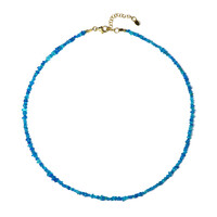 Blue Ethiopian Opal Silver Necklace