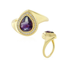Bi Colour Fluorite Silver Ring