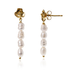 Freshwater pearl Silver Earrings (Joias do Paraíso)