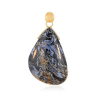 Pietersite Silver Pendant (Bali Barong)