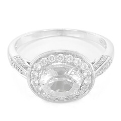 Petalite Silver Ring