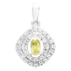 Sphene Silver Pendant