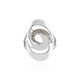 I3 Champagne Diamond Silver Ring (de Melo)