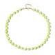 Green Quartz Silver Necklace