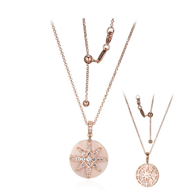 Mother of Pearl Silver Necklace