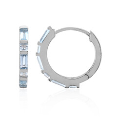 Sky Blue Topaz Silver Earrings