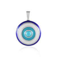 Sleeping Beauty Turquoise Silver Pendant