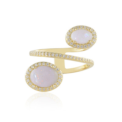 Australian Opal Silver Ring