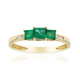14K AAA Zambian Emerald Gold Ring (CIRARI)
