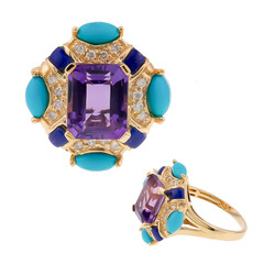 14K Amethyst Gold Ring