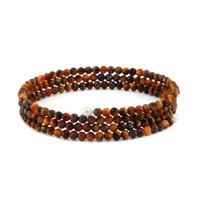 Tiger´s Eye Steel Bangle (Riya)