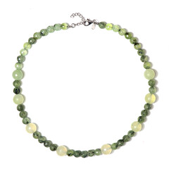 Prehnite Silver Necklace