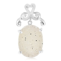 Glitter Agate Silver Pendant