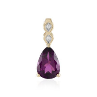 9K Magenta Garnet Gold Pendant
