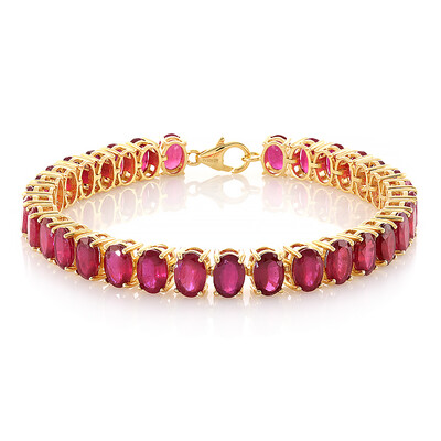 Madagascar Ruby Silver Bracelet
