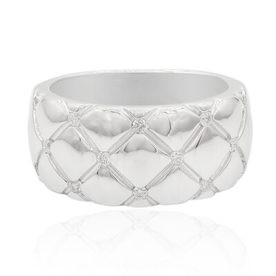 I1 (G) Diamond Silver Ring (Annette)