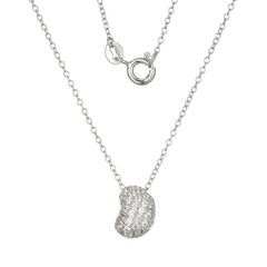 Zircon Silver Necklace (Adela Silber)
