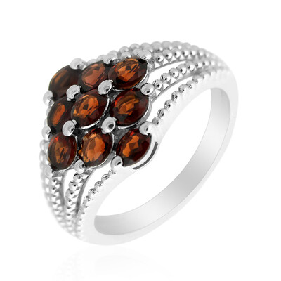 Mozambique Garnet Silver Ring