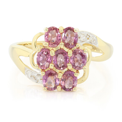 18K Unheated Padparadscha Sapphire Gold Ring (AMAYANI)