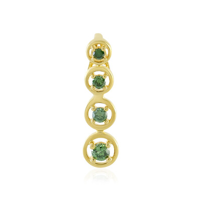 I4 Green Diamond Silver Pendant