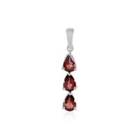 Mozambique Garnet Silver Pendant