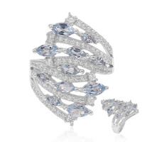 Sky Blue Topaz Silver Ring