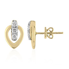 14K IF (D) Diamond Gold Earrings