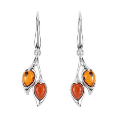 Baltic Amber Silver Earrings
