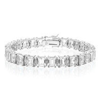 White Topaz Silver Bracelet