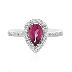 Rose Topaz Silver Ring