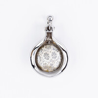 Petrified Coral Silver Pendant