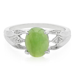 Imperial Chrysoprase Silver Ring